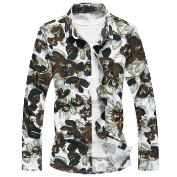 Nice New Spring Autumn Men Long Sleeve Shirt High Quality Fashion Casual Flower Floral Shirts Plus Size Clothing M-4XL 7XL
Nice New Spring Autumn Men Long Sleeve Shirt High Quality Fashion Casual Flower Floral Shirts Plus Size Clothing M-4XL 7XL