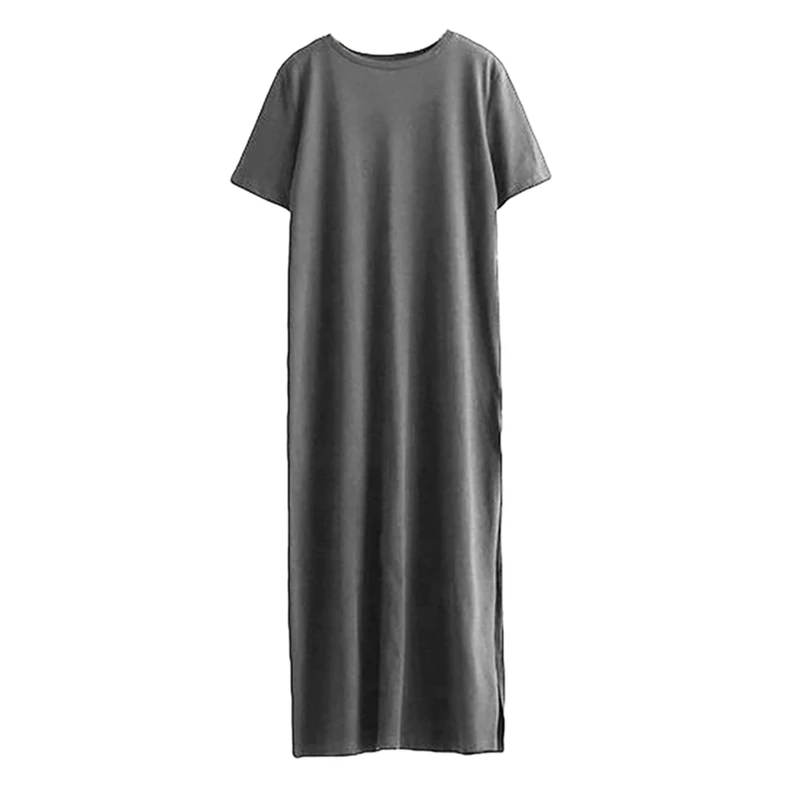 Women Solid Autumn Pullover High Open T-Shirt Loose Large Size Women Short-Sleeve Long T Shirt Plus Size
Women Solid Autumn Pullover High Open T-Shirt Loose Large Size Women Short-Sleeve Long T Shirt Plus Size