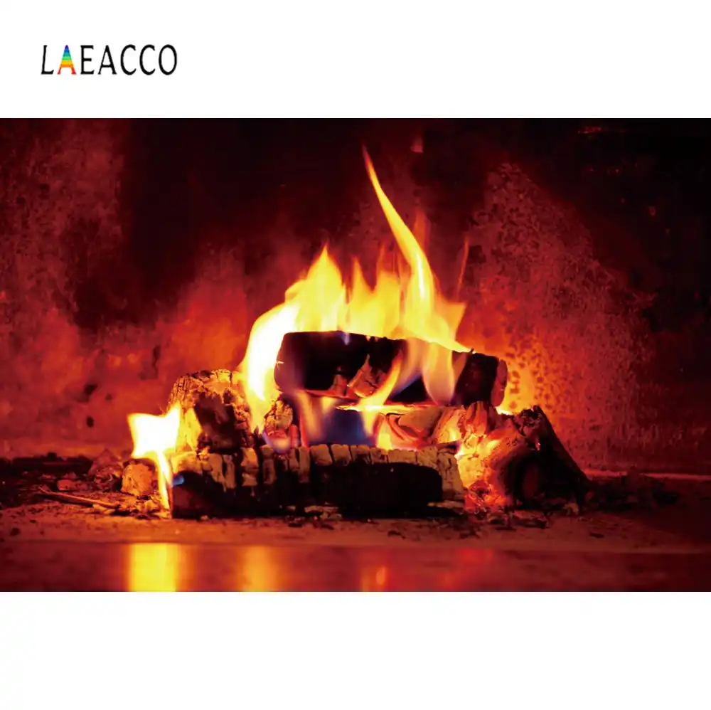 レンガ暖炉薪火災非難壁紙家の装飾国のパターンの写真の背景写真撮影の背景写真スタジオ Gooum
