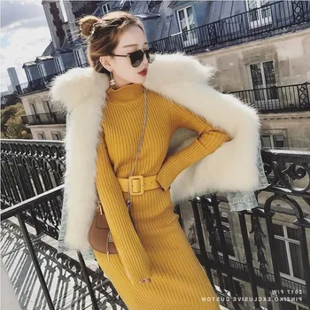 Elegant knitting winter sweater dress women Split sleeve sash bodycon dress female 2018 Autumn slim long dress yellow
Elegant knitting winter sweater dress women Split sleeve sash bodycon dress female 2018 Autumn slim long dress yellow