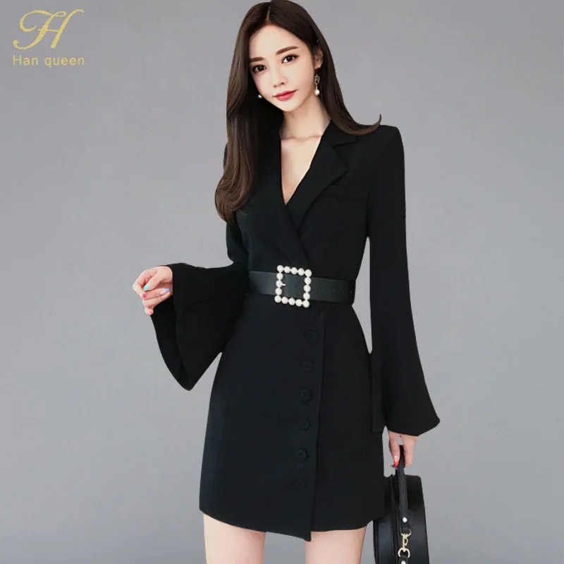 H Han Queen Korean Fashion Bodycon Dress Women 2018 Autumn Solid Color Wear To Work Business Pencil Dresses Sexy Fitted Vestidos
H Han Queen Korean Fashion Bodycon Dress Women 2018 Autumn Solid Color Wear To Work Business Pencil Dresses Sexy Fitted Vestidos