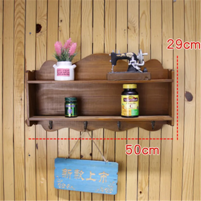 20 Inch Large Wall Rack Solid Wood Wall Shelf Home Wooden Box Bathroom Shelf For kitchen Shelves Vintage Hooks Storage Holder
20 Inch Large Wall Rack Solid Wood Wall Shelf Home Wooden Box Bathroom Shelf For kitchen Shelves Vintage Hooks Storage Holder