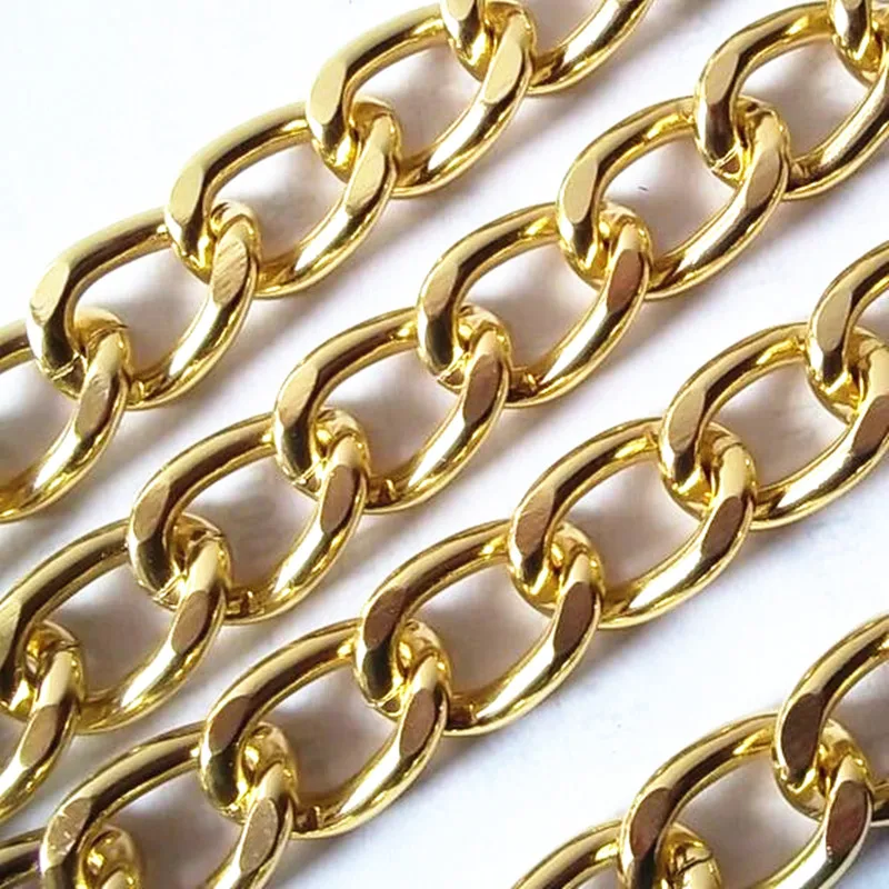 13*18mm Gold Color NK Chain Metal chain aluminum chain gold color diy necklace waist chain clothing accessories
13*18mm Gold Color NK Chain Metal chain aluminum chain gold color diy necklace waist chain clothing accessories