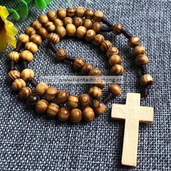 10pcs/pack 7*8MM brown rosary necklace / cord religious rosary necklace/rope rosary /faux olive wood rosary
10pcs/pack 7*8MM brown rosary necklace / cord religious rosary necklace/rope rosary /faux olive wood rosary