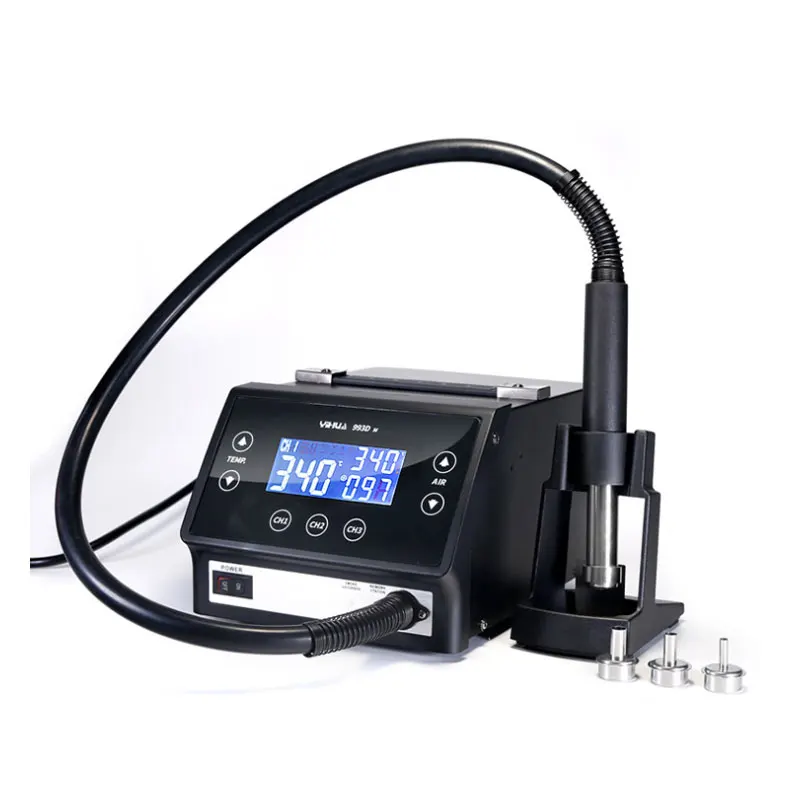 YIHUA 993DM Smart LCD touch screen desoldering station 1300W hot air station for mobile Phone computer Home appliance repair
YIHUA 993DM Smart LCD touch screen desoldering station 1300W hot air station for mobile Phone computer Home appliance repair
