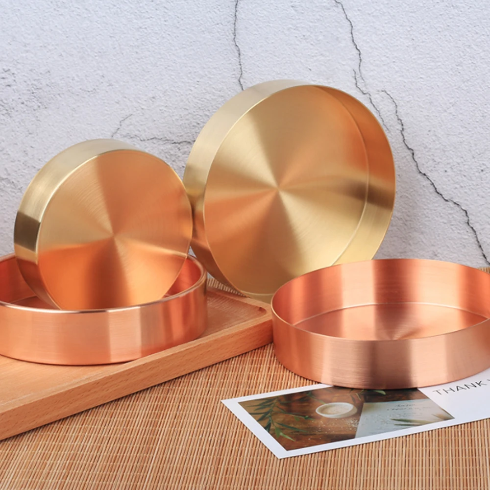 Copper Round Storage Tray Desk Metal Storage Organizer Rose Gold Jewelry Organizer Small Object Storage Dishes Home Decor
Copper Round Storage Tray Desk Metal Storage Organizer Rose Gold Jewelry Organizer Small Object Storage Dishes Home Decor