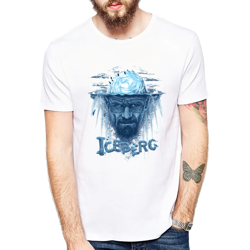 Hot sale Breaking Bad Walter Shirts heisenberg t-shirts Men cool custom design Iceberg Printed t shirt
Hot sale Breaking Bad Walter Shirts heisenberg t-shirts Men cool custom design Iceberg Printed t shirt