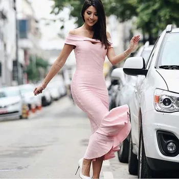 wholesale New dress Pink Slash neck Stretch knit Fashion celebrities woman's clothing cocktail party dress (H2340)
wholesale New dress Pink Slash neck Stretch knit Fashion celebrities woman's clothing cocktail party dress (H2340)