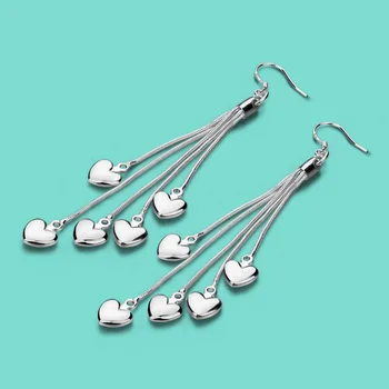 New lady 925 sterling silver earrings sweet heart pendant design silver earrings girl popular jewelry Valentine's Day present
New lady 925 sterling silver earrings sweet heart pendant design silver earrings girl popular jewelry Valentine's Day present