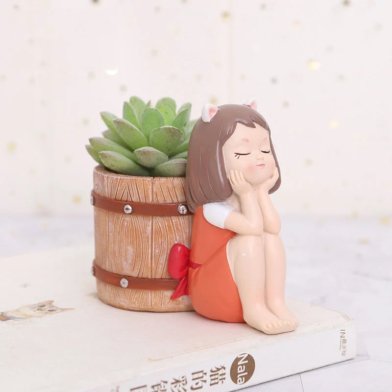 Cute Cartoon Fleshy Flower Pot Resin Micro Landscape Plant Potted Home Garden Decoration Orchid Pot Home & Garden Supplies
Cute Cartoon Fleshy Flower Pot Resin Micro Landscape Plant Potted Home Garden Decoration Orchid Pot Home & Garden Supplies