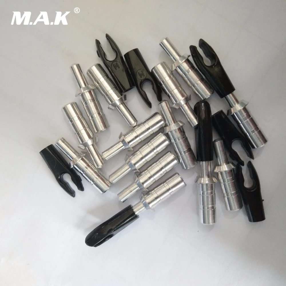 50pcs/lot Plastic Arrow PinNock+5.2 mm Aluminum Arrow Nock for OD 7mm Arrow Shaft Recurve/Compound Bow Archery Hunting Shooting
50pcs/lot Plastic Arrow PinNock+5.2 mm Aluminum Arrow Nock for OD 7mm Arrow Shaft Recurve/Compound Bow Archery Hunting Shooting