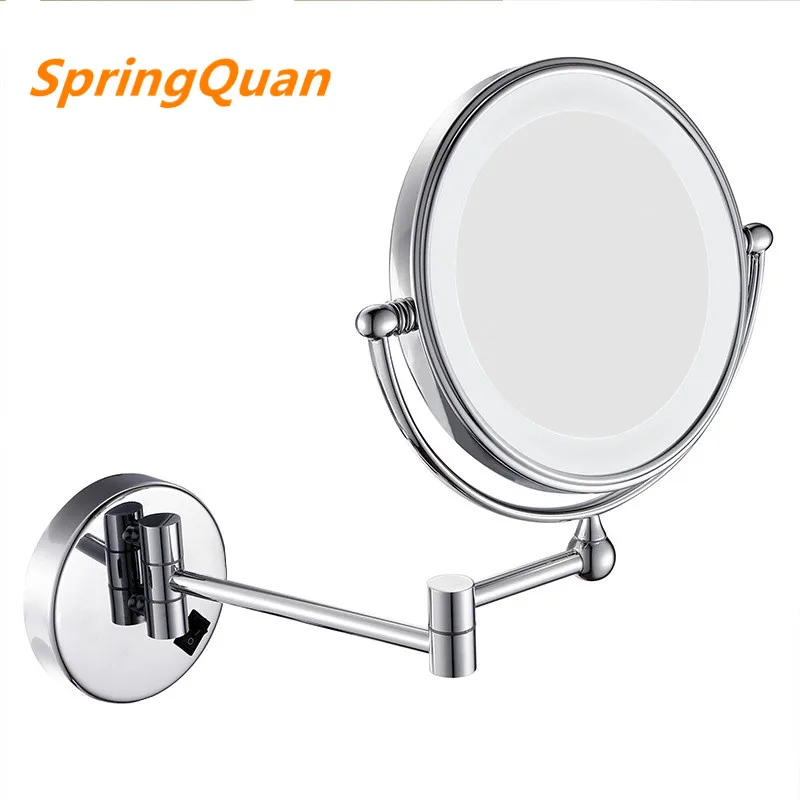 SpringQuan 8 inch led mirror with lamp 2-face European fashion collapsible wall mirror bathroom mirror Flat-screen hd + 3X
SpringQuan 8 inch led mirror with lamp 2-face European fashion collapsible wall mirror bathroom mirror Flat-screen hd + 3X