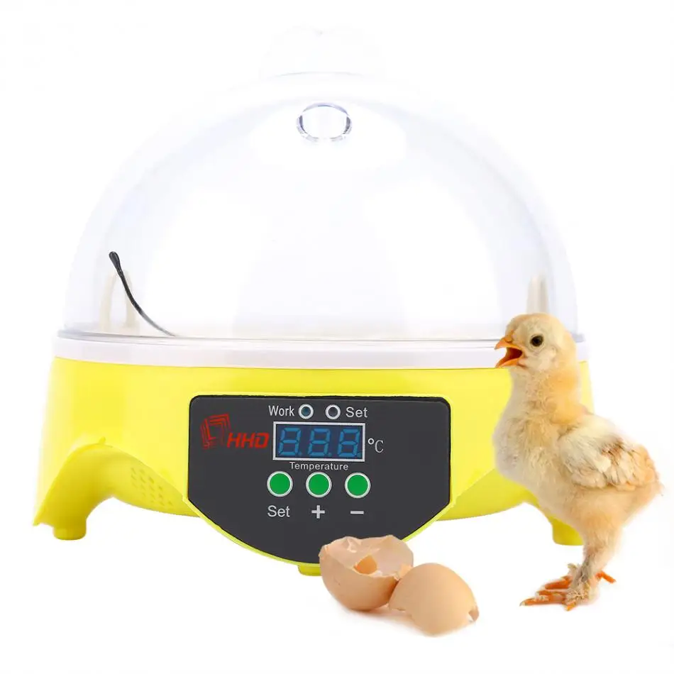 Mini 7 Eggs Inubator Chicken Duck Hatch Incubator Digital Automatic Egg Incubator Controller Farm Brooder Tool Kit 220/110V
Mini 7 Eggs Inubator Chicken Duck Hatch Incubator Digital Automatic Egg Incubator Controller Farm Brooder Tool Kit 220/110V