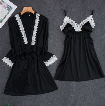 Dark Red Womens 2PC Strap Top Pajamas Sleepwear Sets Lady Home Wear Nightgown Suit Sexy Kimono Robe Bath Gown Sleepshirts M-XL
Dark Red Womens 2PC Strap Top Pajamas Sleepwear Sets Lady Home Wear Nightgown Suit Sexy Kimono Robe Bath Gown Sleepshirts M-XL