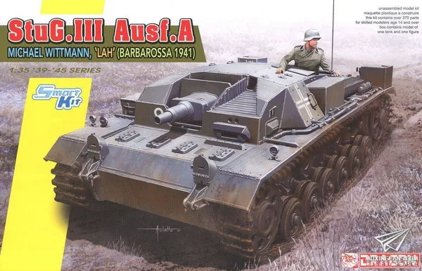 IN STOCK Dragon 6860 1:35 Stug.III Ausf.A Michael Wittmann, 'LAH' (Barbarossa 1941)
IN STOCK Dragon 6860 1:35 Stug.III Ausf.A Michael Wittmann, 'LAH' (Barbarossa 1941)