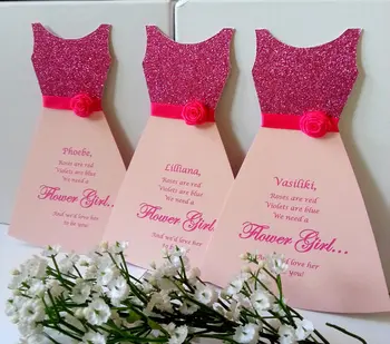 personalized name title text glitter Will you be my FLOWER GIRL Bridesmaid asking Proposal Cards wedding Dress invitations
personalized name title text glitter Will you be my FLOWER GIRL Bridesmaid asking Proposal Cards wedding Dress invitations