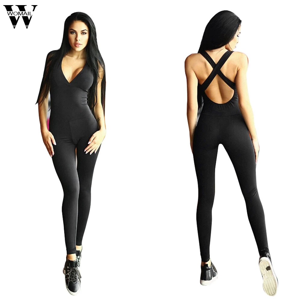 Womail bodysuit Women Summer Backless Sexy Sleeveless Bandage Sport Bodysuit Rompers jumpsuit fashion 2019 dropship M1
Womail bodysuit Women Summer Backless Sexy Sleeveless Bandage Sport Bodysuit Rompers jumpsuit fashion 2019 dropship M1