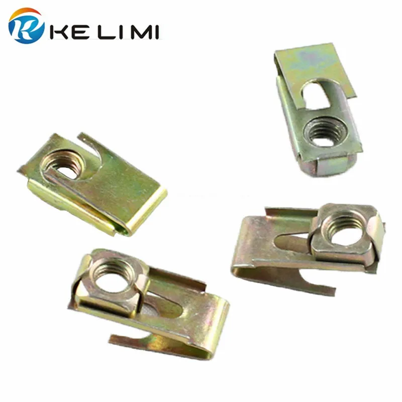 2215 Speed Metal Zinc Plated U-Clips Grommet Nuts Size 6mm Fastener Car Body Clip Retainer (100pcs)
2215 Speed Metal Zinc Plated U-Clips Grommet Nuts Size 6mm Fastener Car Body Clip Retainer (100pcs)