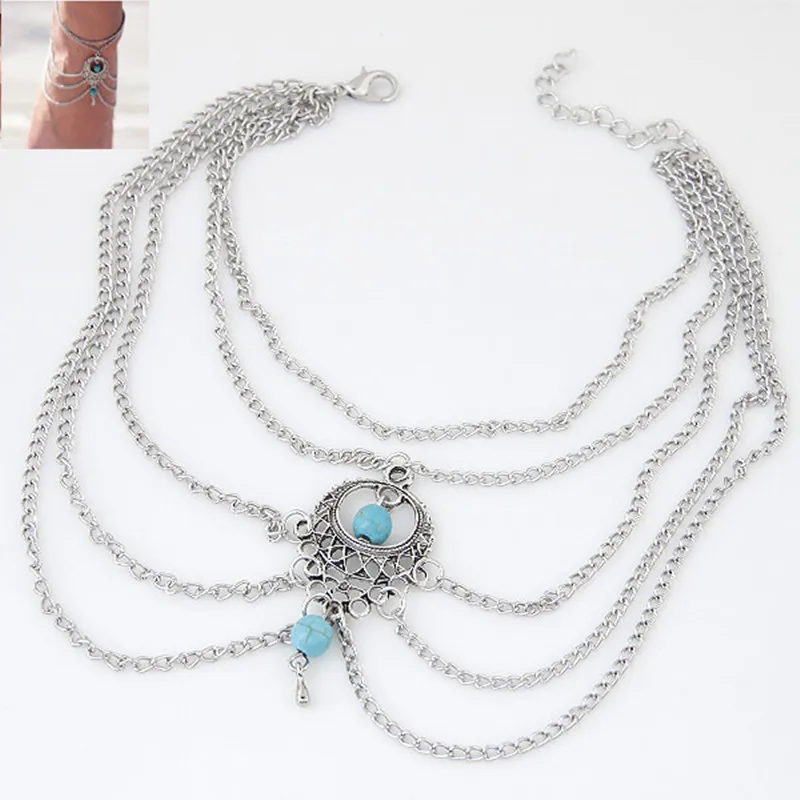 Bohemia Multi Layer Tassel Chain Blue Resin Beads Anklet For Women Foot Chain Long Beach Leg Bracelet Charm Sexy Ankles jewelry
Bohemia Multi Layer Tassel Chain Blue Resin Beads Anklet For Women Foot Chain Long Beach Leg Bracelet Charm Sexy Ankles jewelry