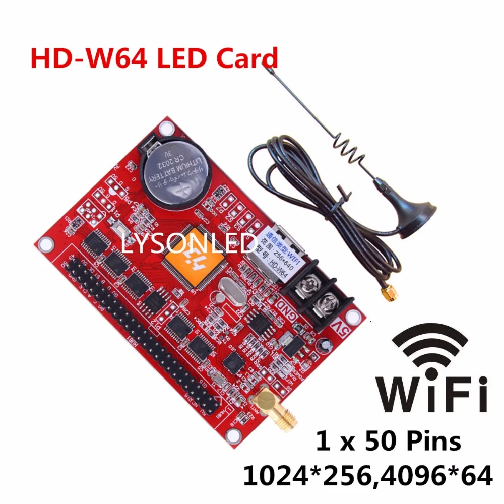 HD W64 большой USB драйвер и WIFI Беспроводная светодиодная карта дисплея поддержка