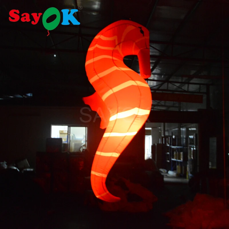 Inflatable Sea Horse Toy Light Sea Horse Decorations for Home Hanging Seamaster 2.2m Glowing with 16 Colors
Inflatable Sea Horse Toy Light Sea Horse Decorations for Home Hanging Seamaster 2.2m Glowing with 16 Colors