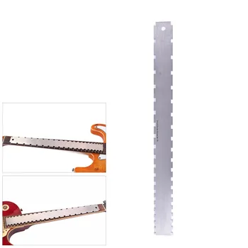 Guitar Neck Notched Straight Edge Luthiers Tool for Most Electric Guitars for Fretboard and Frets Stainless Steel
Guitar Neck Notched Straight Edge Luthiers Tool for Most Electric Guitars for Fretboard and Frets Stainless Steel