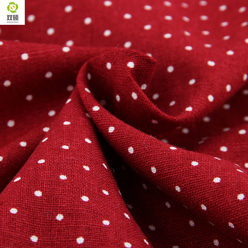 New Free Shipping White Dots On Red Linen Fabric For Tablecloths Cushion Pillow Cotton 140*50cm M20
New Free Shipping White Dots On Red Linen Fabric For Tablecloths Cushion Pillow Cotton 140*50cm M20