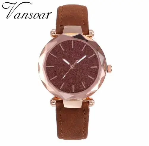 Fashionable Luxury Ladies Leather Quartz Wrist Watches