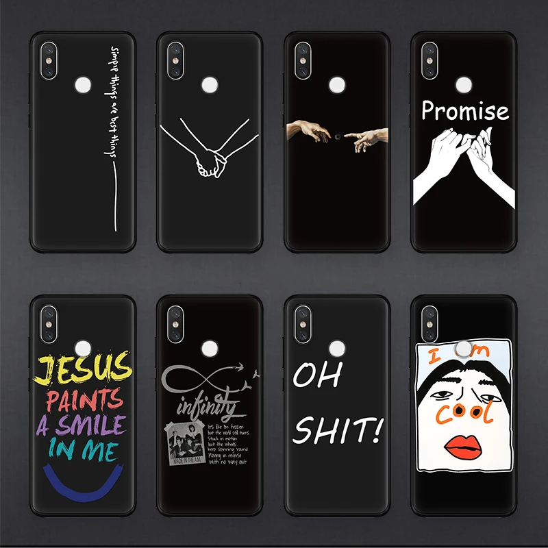 Black Soft Fashion Case For Xiaomi Redmi Note 5 Plus 6 S2 3 3S Pro 5A 6A 4A 4X 4 Global Fundas TPU Couple For Redmi Note 5 Case
Black Soft Fashion Case For Xiaomi Redmi Note 5 Plus 6 S2 3 3S Pro 5A 6A 4A 4X 4 Global Fundas TPU Couple For Redmi Note 5 Case
