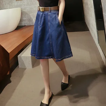 2016 Korean Fashion Women's denim skirts,A-line Girl's casual skirts blue jeans skirts denim wear free shipping Y018
2016 Korean Fashion Women's denim skirts,A-line Girl's casual skirts blue jeans skirts denim wear free shipping Y018