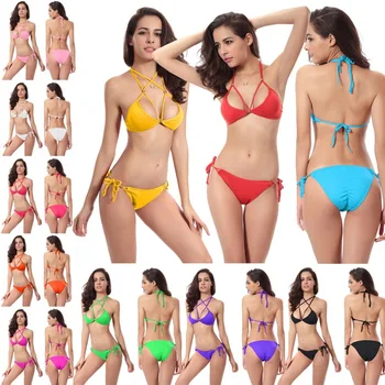2018 new summer sexy Womens Padded Push-up Bra bandage Bikini Set low waist lace up Swimsuit Bathing Suit Swimwear Beachwear
2018 new summer sexy Womens Padded Push-up Bra bandage Bikini Set low waist lace up Swimsuit Bathing Suit Swimwear Beachwear