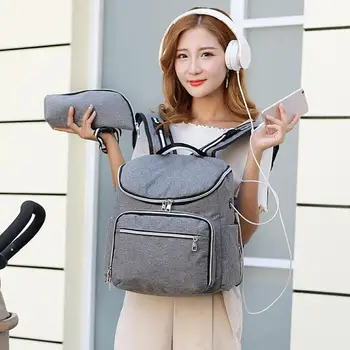 Fashion Multifunction Shoulder Travel Nursing Bag Large Capacity Mommy Backpack
Fashion Multifunction Shoulder Travel Nursing Bag Large Capacity Mommy Backpack
