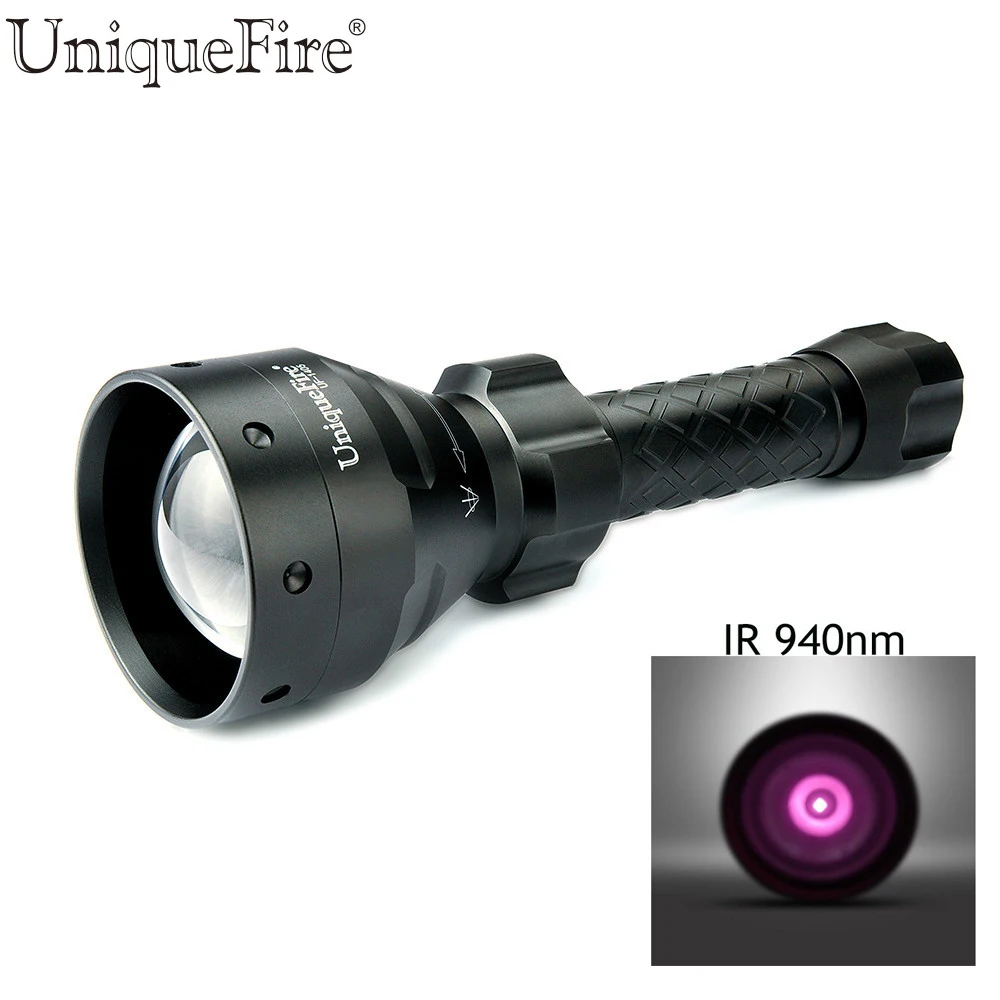 UniqueFire 1405 IR 940nm T67 IR Night Vision Flashlight Zoom 3 Modes Rechargeable Flashlight Torch Night Vision Torch For Hunt
UniqueFire 1405 IR 940nm T67 IR Night Vision Flashlight Zoom 3 Modes Rechargeable Flashlight Torch Night Vision Torch For Hunt