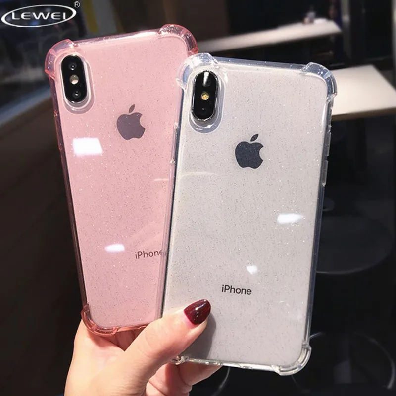 Simple Solid Color Silicone Glitter Phone Case For iPhone X XR XS Max 8 7 Plus 6 Four-corner Anti-fall Airbag Transparent Cover
Simple Solid Color Silicone Glitter Phone Case For iPhone X XR XS Max 8 7 Plus 6 Four-corner Anti-fall Airbag Transparent Cover