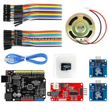 OPEN-SMART MP3 Player Kit with UNO R3 Board Micro SD Card Touch Sensor Module MP3 module and speaker kit for Arduino UNO R3
OPEN-SMART MP3 Player Kit with UNO R3 Board Micro SD Card Touch Sensor Module MP3 module and speaker kit for Arduino UNO R3