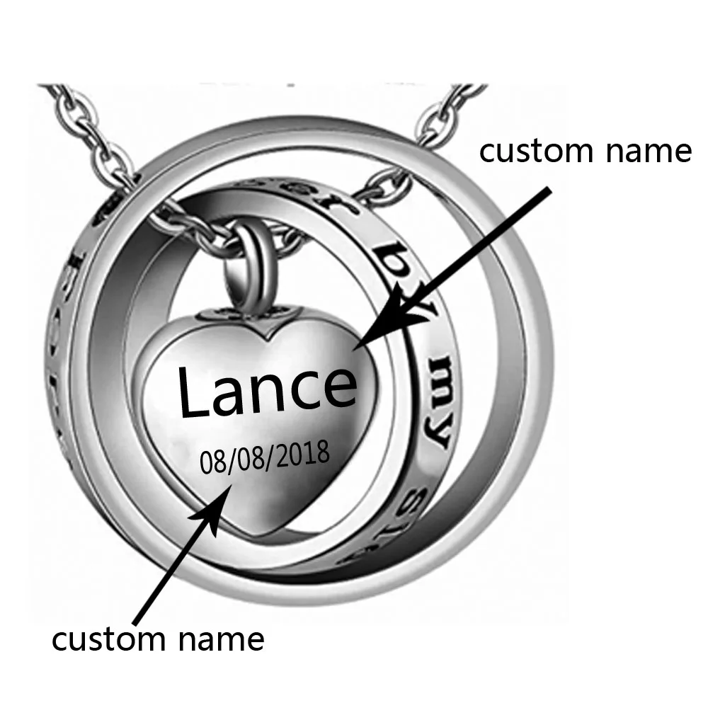 No longer by my side,forever in my heart carved locket cremation Urn necklace for custom name
No longer by my side,forever in my heart carved locket cremation Urn necklace for custom name