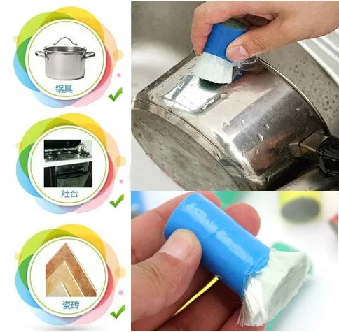 2Pcs High Tech Magic Stick Cleaning Tool Pot Pan Scourer Stainless Steel Metal Brush Rust Remover Kitchen
2Pcs High Tech Magic Stick Cleaning Tool Pot Pan Scourer Stainless Steel Metal Brush Rust Remover Kitchen