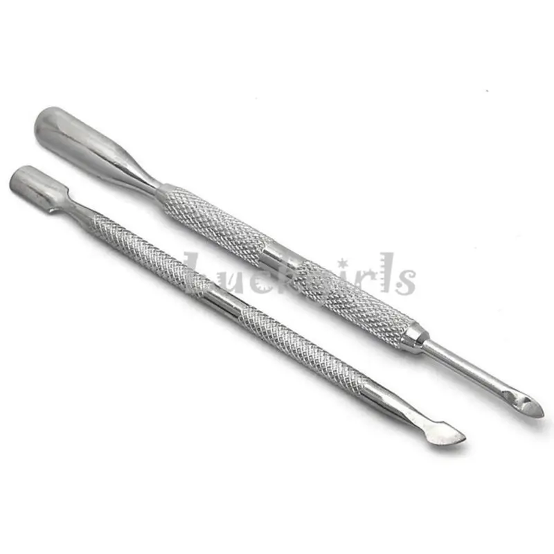 2Pcs Stainless Steel Cuticle 2 Way Spoon Pusher Pedicure Manicure Nail Art tools Gift Presen
2Pcs Stainless Steel Cuticle 2 Way Spoon Pusher Pedicure Manicure Nail Art tools Gift Presen