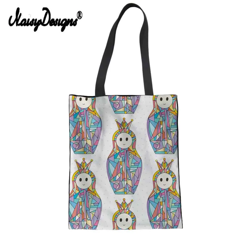 Women Lady Shopping Matryoshka doll Canvas Totes bags Reusable Cotton Grocery Handbags Purse Eco Foldable Trolley Russian doll
Women Lady Shopping Matryoshka doll Canvas Totes bags Reusable Cotton Grocery Handbags Purse Eco Foldable Trolley Russian doll