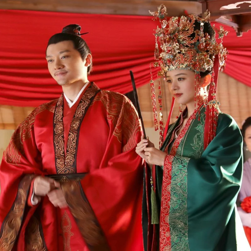 Костюм для пары Древняя китайская свадьба Hanfu наборы для невесты и жениха новейшая телевизионная игра история MingLan Zhao LiYing Design
Костюм для пары Древняя китайская свадьба Hanfu наборы для невесты и жениха новейшая телевизионная игра история MingLan Zhao LiYing Design