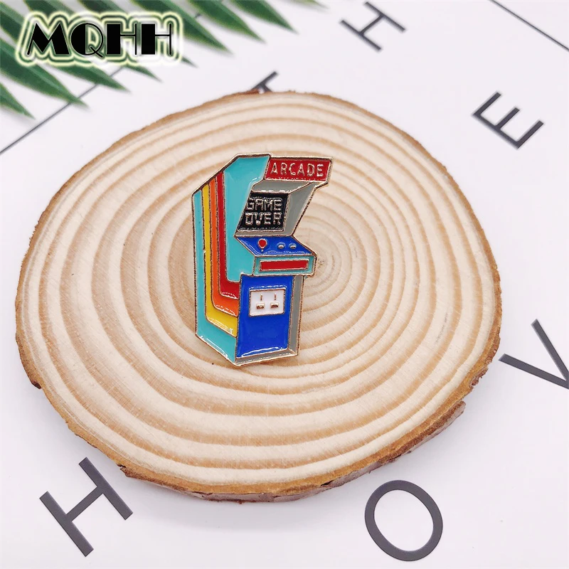 Cartoon Game Machine Game Over ARCADE Retro Enamel Brooch Alloy Badge Pants Shirt Bag Pin Accessories Women Jewelry Gif For Kid
Cartoon Game Machine Game Over ARCADE Retro Enamel Brooch Alloy Badge Pants Shirt Bag Pin Accessories Women Jewelry Gif For Kid