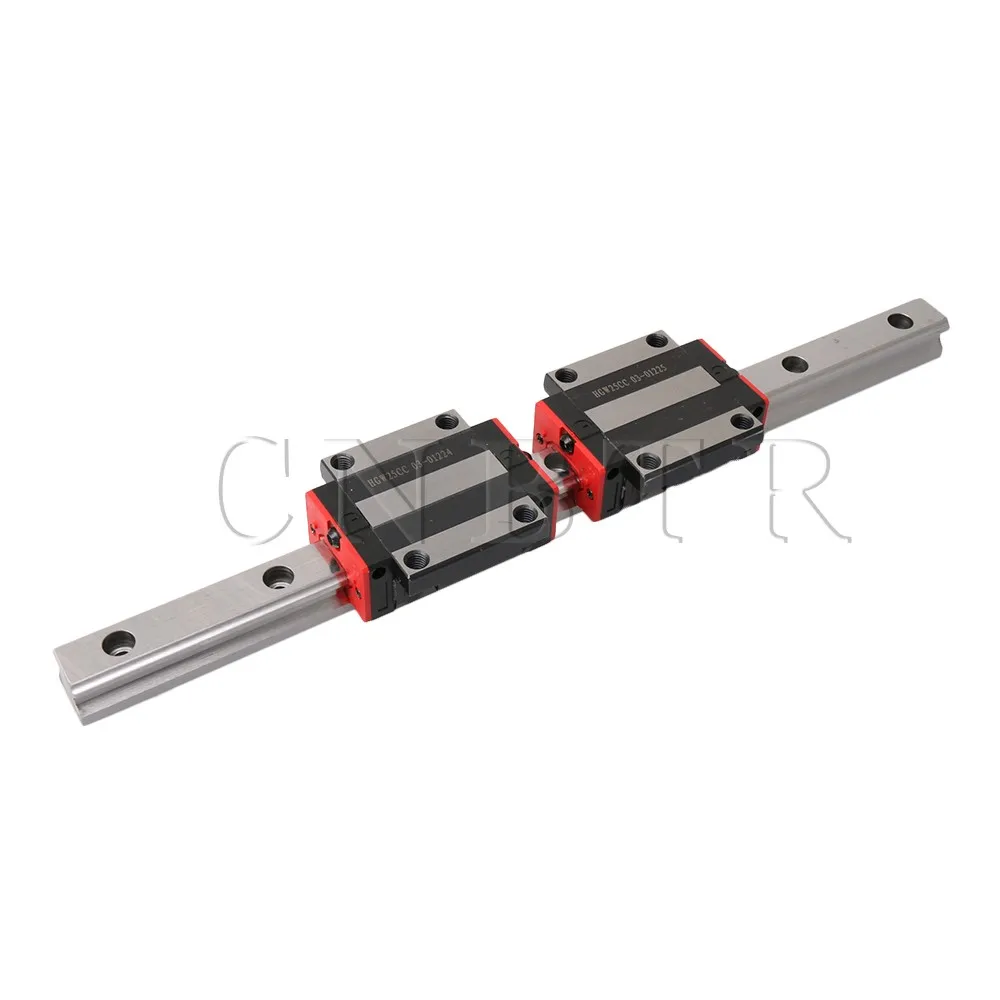 CNBTR 400mm Length HG25 Linear Rail Guide with 2PCS HGW25CC Carriage Block for 3D Printer and Linear Motion
CNBTR 400mm Length HG25 Linear Rail Guide with 2PCS HGW25CC Carriage Block for 3D Printer and Linear Motion