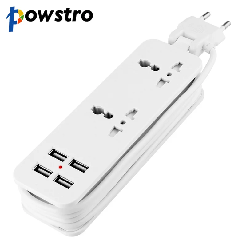 Extension Socket Outlet Portable EU Plug Travel Power Strip Surge Protector with 4 USB Smart Charger Wall Charger Desktop Hub
Extension Socket Outlet Portable EU Plug Travel Power Strip Surge Protector with 4 USB Smart Charger Wall Charger Desktop Hub