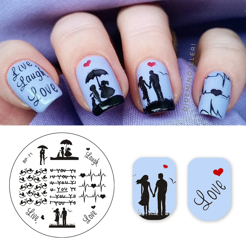 BORN PRETTY Love Theme Nail Art Stamping Template Cute Birds Pattern Image Printing Plate Round Manicure Nail Art Stencil BP71
BORN PRETTY Love Theme Nail Art Stamping Template Cute Birds Pattern Image Printing Plate Round Manicure Nail Art Stencil BP71