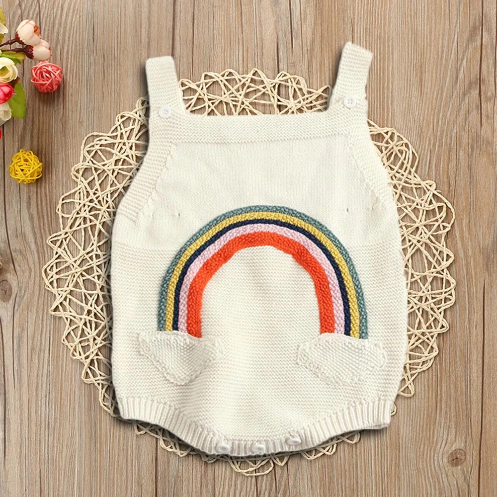 MUQGEW 2019 Hot Sale Newborn Baby Girls Boys Rainbow Knitted Toddler Overall Jumpsuit Clothes Outfits Dropshipping Baby Clothes
MUQGEW 2019 Hot Sale Newborn Baby Girls Boys Rainbow Knitted Toddler Overall Jumpsuit Clothes Outfits Dropshipping Baby Clothes