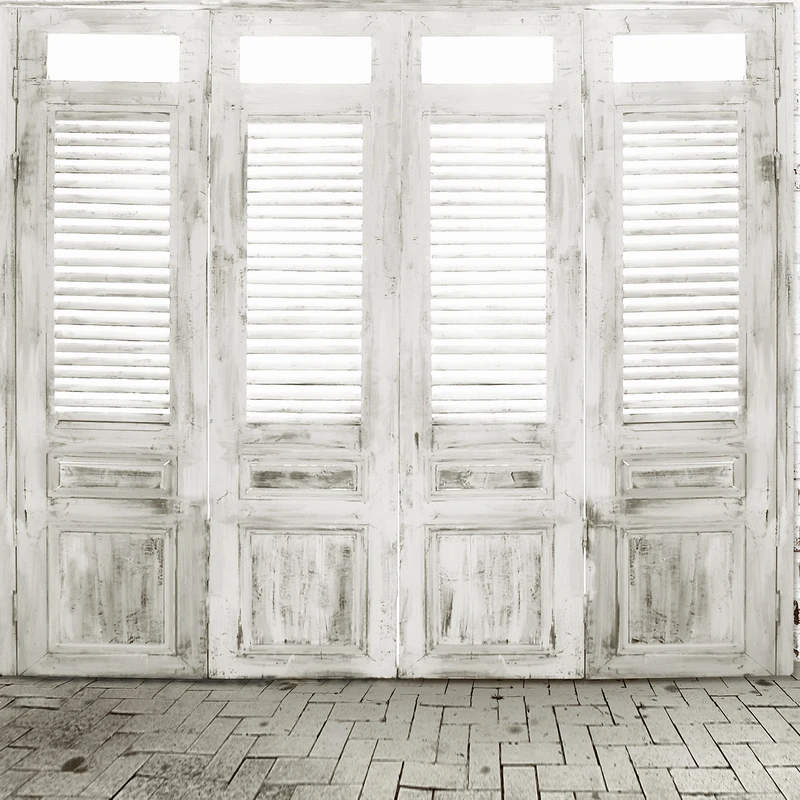 10x10FT Vintage Gray White Wooden Doors Blinds Custom Photo Background Studio Backdrop Vinyl 300cm x 300cm
10x10FT Vintage Gray White Wooden Doors Blinds Custom Photo Background Studio Backdrop Vinyl 300cm x 300cm