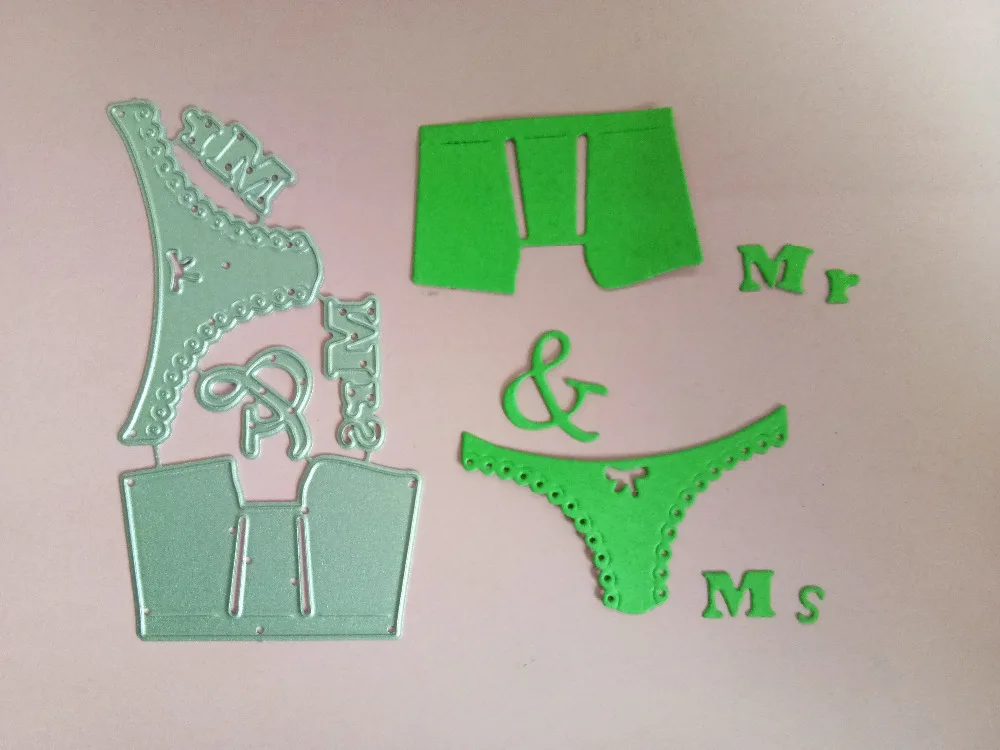 Hemere Mr & Ms underwears Metal Cutting Dies Stencil for DIY Scrapbooking Photo Album Paper Card Decorative Craft Die cuts New
Hemere Mr & Ms underwears Metal Cutting Dies Stencil for DIY Scrapbooking Photo Album Paper Card Decorative Craft Die cuts New