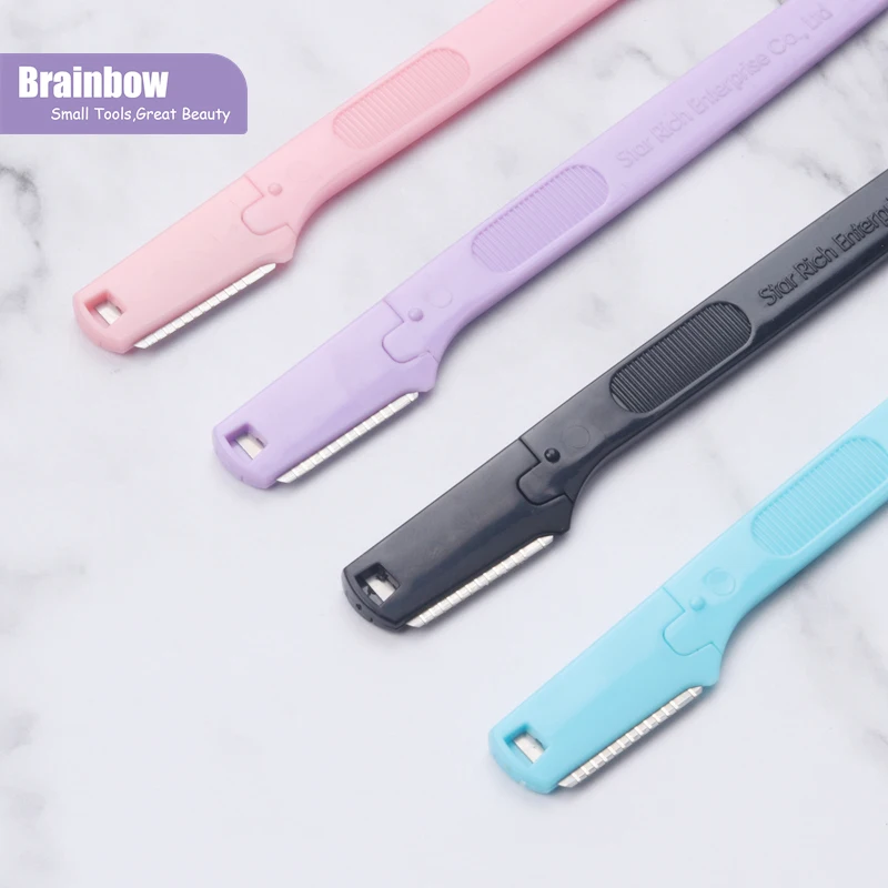Brainbow 2pcs/pack Handle Eyebrow Trimmer Colorful Face Razor Makeup Knife Eyebrow Shaver Face Hair Removal Scraper Beauty Tools
Brainbow 2pcs/pack Handle Eyebrow Trimmer Colorful Face Razor Makeup Knife Eyebrow Shaver Face Hair Removal Scraper Beauty Tools