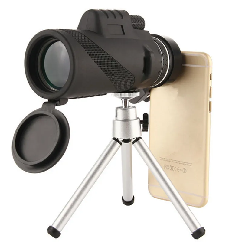 High Power BAK4 Prism 40x60 Monocular Telescope Light Night Vision Waterproof Spyglass Outdoor Traveling Outdoor Huting Tools
High Power BAK4 Prism 40x60 Monocular Telescope Light Night Vision Waterproof Spyglass Outdoor Traveling Outdoor Huting Tools