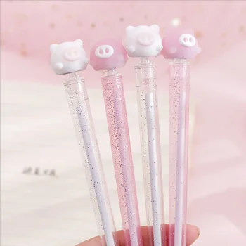 Korean cute cartoon powder pig turn pen Creative small fresh student exam gel pen office black pen
Korean cute cartoon powder pig turn pen Creative small fresh student exam gel pen office black pen